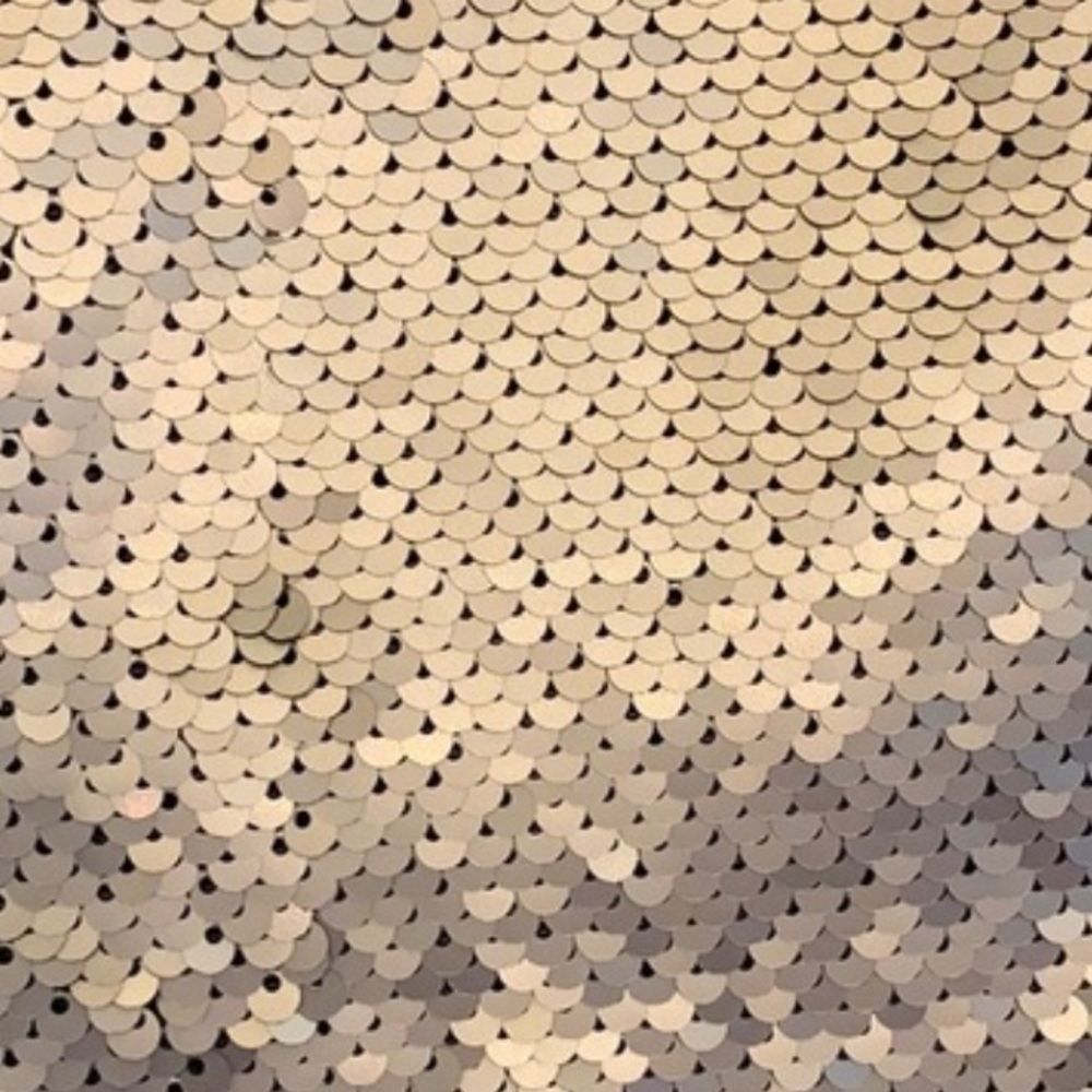 Maison Jules Golden Sequin Skirt size 8 flippy sequin - Picture 3 of 4